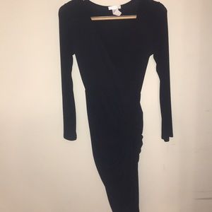 Long Sleeve Side Tie Dress
